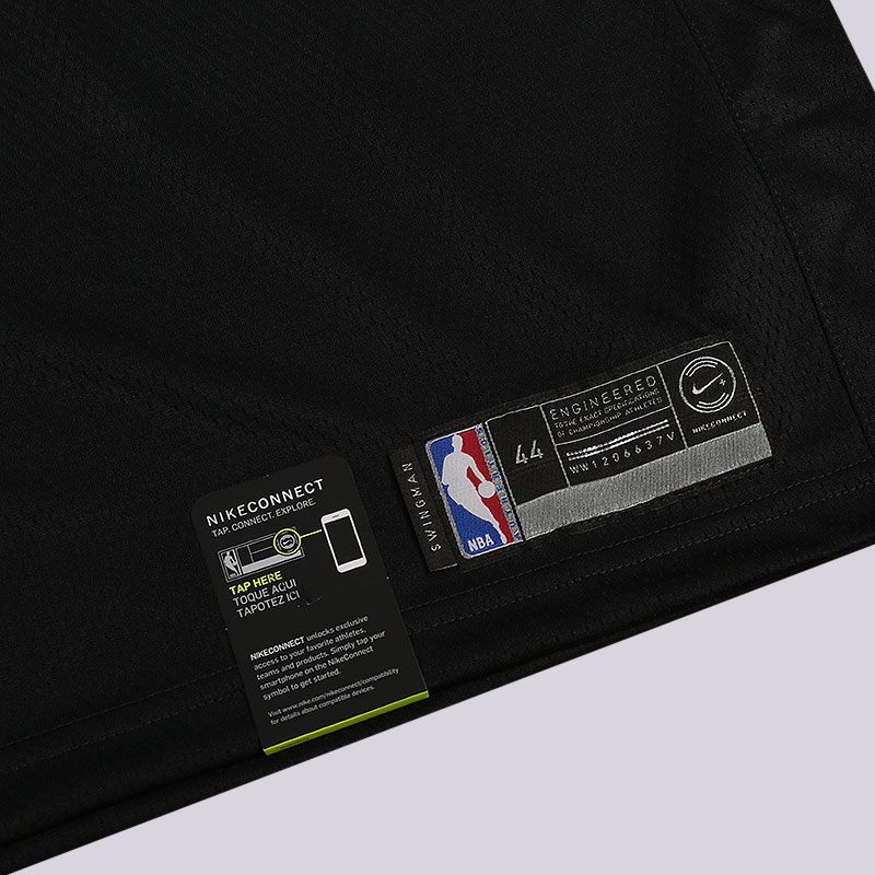 мужская черная майка Nike NBA Chicago Swingman Jersey 903973-010 - цена, описание, фото 2